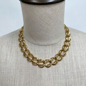 Napier Gold-tone Links Women's Fashion Necklace NWOT